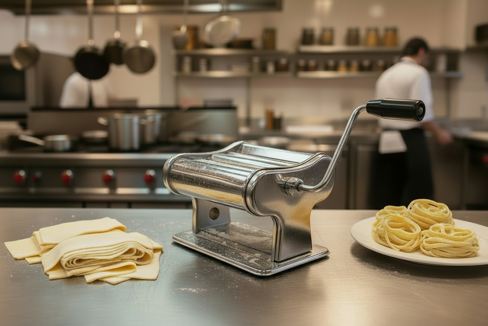 Cookinglife Pastamachine Italian - Chroom - voor Lasagne en Spaghetti