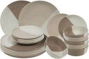 Cookinglife Serviesset Leem 18-delig / 6 personen - 6 dinerborden, 6 ontbijtborden en 6 kommen