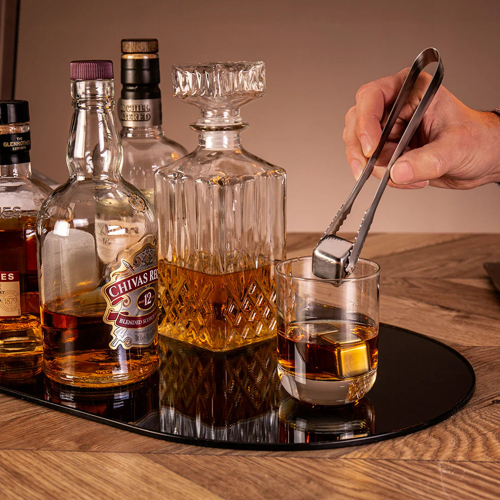 Jay Hill Whiskey Stenen / Koelstenen - RVS - 4 stuks