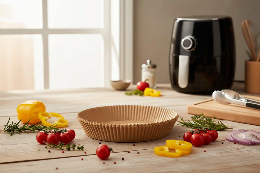 Cookinglife Airfryer Bakpapier Rond Ø 20 cm - 50 Stuks Perforaties voor Luchtcirculatie