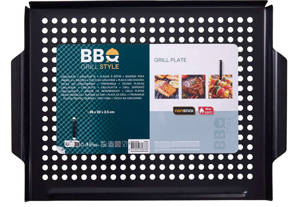 Cookinglife BBQ Grillplaat - Non Stick - 38 x 28 cm