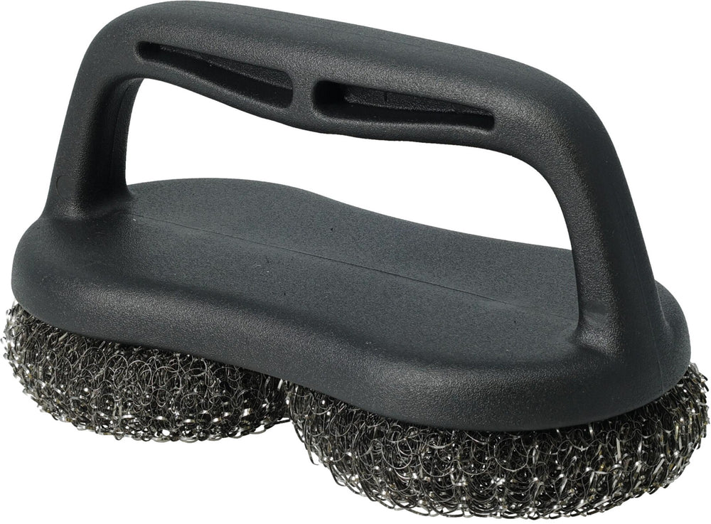 Cookinglife BBQ Reinigingsborstel Fire & Flavour 18 x 9 x 10 cm - Staalwolborstel - Grillrooster Schoonmaken