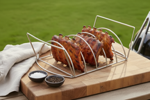 Cookinglife BBQ Sparerib Rek Fire & Flavour - Hittebestendig Staal - Grillen van Vlees en Gevogelte