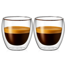 Cookinglife Dubbelwandige Espressoglazen 100 ml - 2 stuks