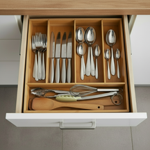 Cookinglife Bestekbak Bamboe 35 x 26 x 5 cm