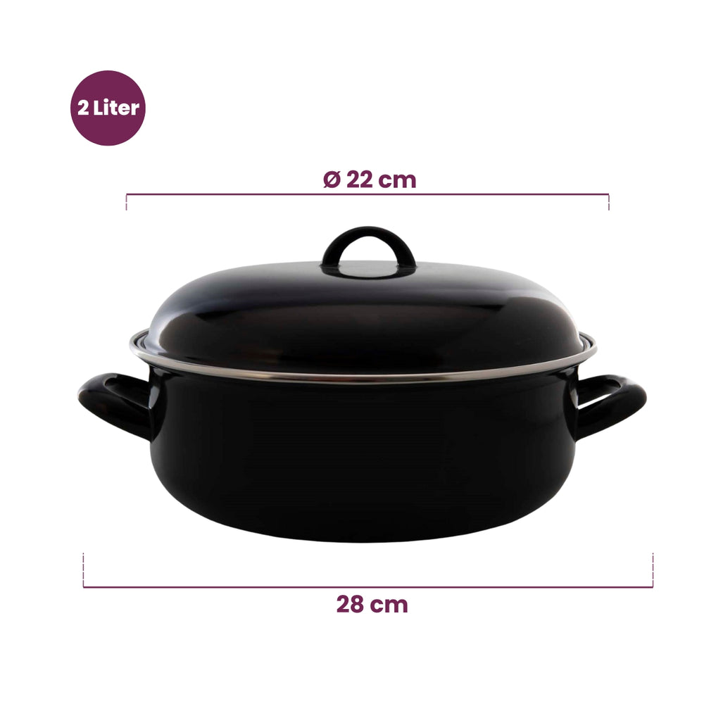 Cookinglife Braadpan - emaille - Cooking - ø 22 cm / 2 liter