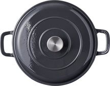 Cookinglife Braadpan met deksel - Heritage Cast - Gietijzer - Grijs - ø 28 cm / 5.1 Liter - geëmailleerde anti-aanbaklaag