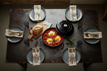 Cookinglife Braadpan met deksel - Heritage Cast - Gietijzer - Grijs - ø 30 cm / 2.6 Liter - geëmailleerde anti-aanbaklaag