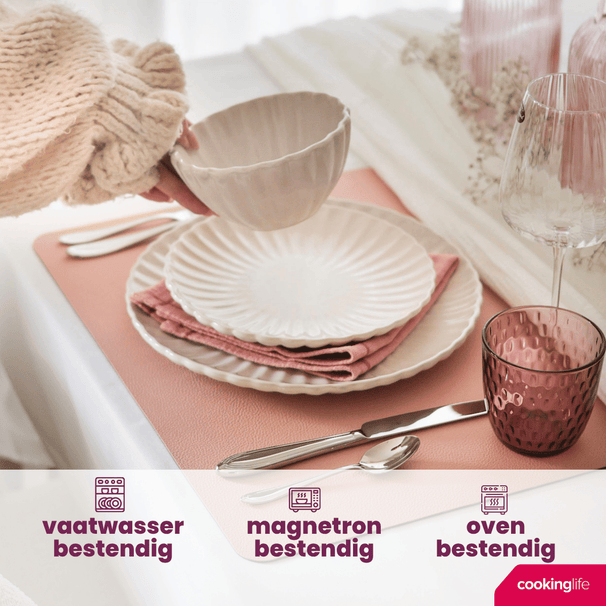 Cookinglife Serviesset Cardida Off White 18-delig / 6 personen - 6 dinerborden, 6 ontbijtborden en 6 kommen