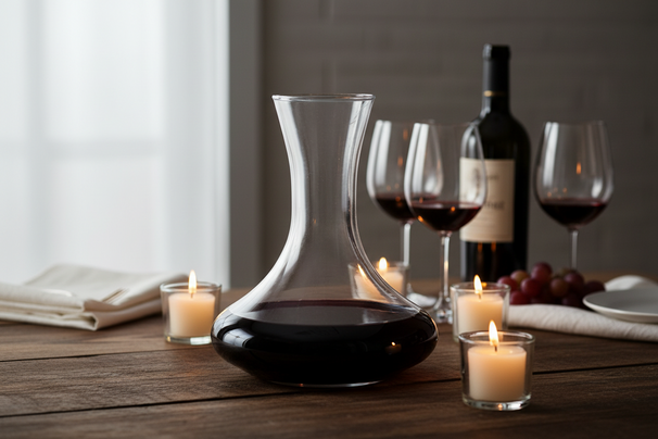 Cookinglife Decanteerkaraf Glas 1.4 Liter - Ideaal voor Wijn Serveren