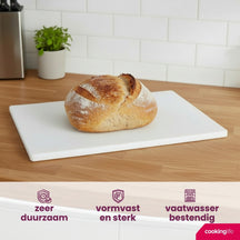 Cookinglife Snijplank HACCP Wit 40 x 30 cm - voor zuivel & brood