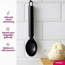 Cookinglife IJslepel - IJsschep - Zwart 19.5 cm