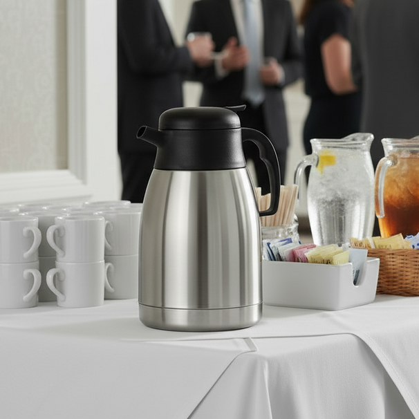 Cookinglife Thermoskan Dubbelwandig RVS 1.5 Liter - Koffiekan voor Warm en Koud