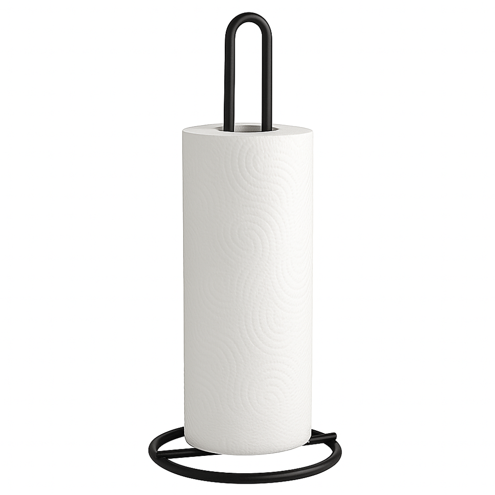 Cookinglife Keukenrolhouder Zwart 32 cm