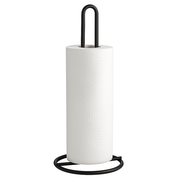 Cookinglife Keukenrolhouder Zwart 32 cm