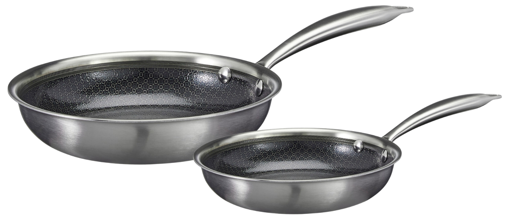 Cookinglife Koekenpannenset HexaCook 2-Delig ø 24 & 28 cm - NON STICK - geschikt voor alle warmtebronnen - keramische anti-aanbaklaag