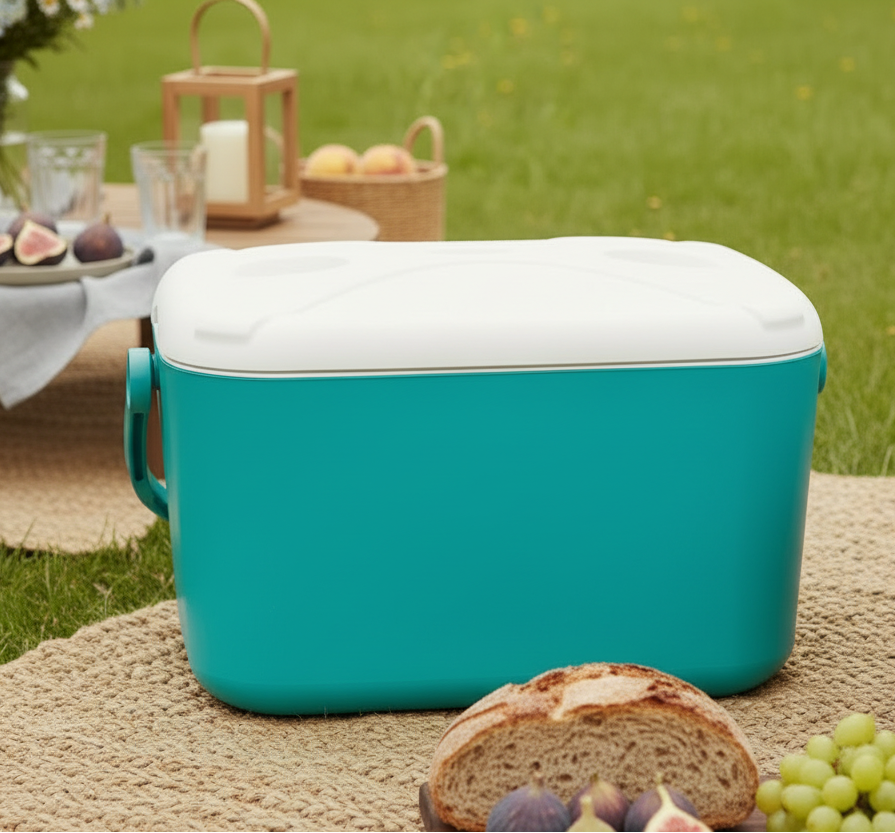 Cookinglife Koelbox Kunststof 20 Liter - Draagbare Koelbox Mint voor Picknicks