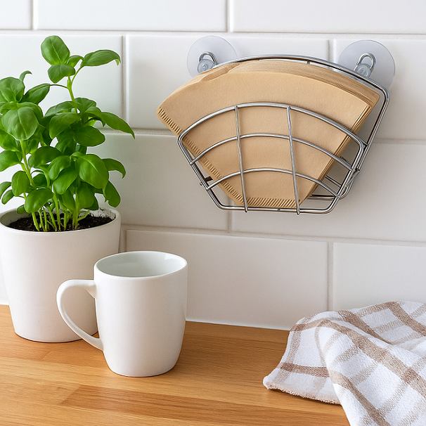 Cookinglife Koffiefilterhouder Barista met Zuignap
