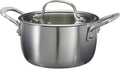 Cookinglife Kookpan met Glazen Deksel Signature Steel - RVS - ø 16 cm / 1.2 Liter - geschikt voor alle warmtebronnen