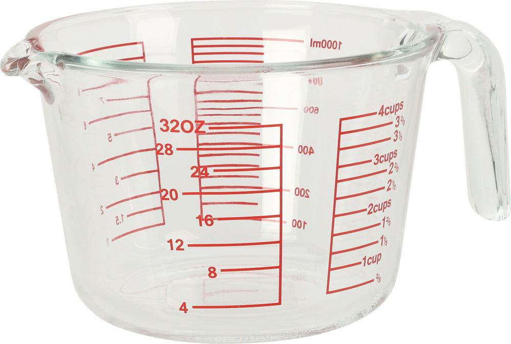 Cookinglife Maatbeker - Borosilicaat Glas - 1 Liter