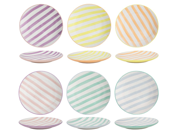 Cookinglife Ontbijtborden / Dessertborden Spring Vibes Ø 19 cm - 6 Stuks