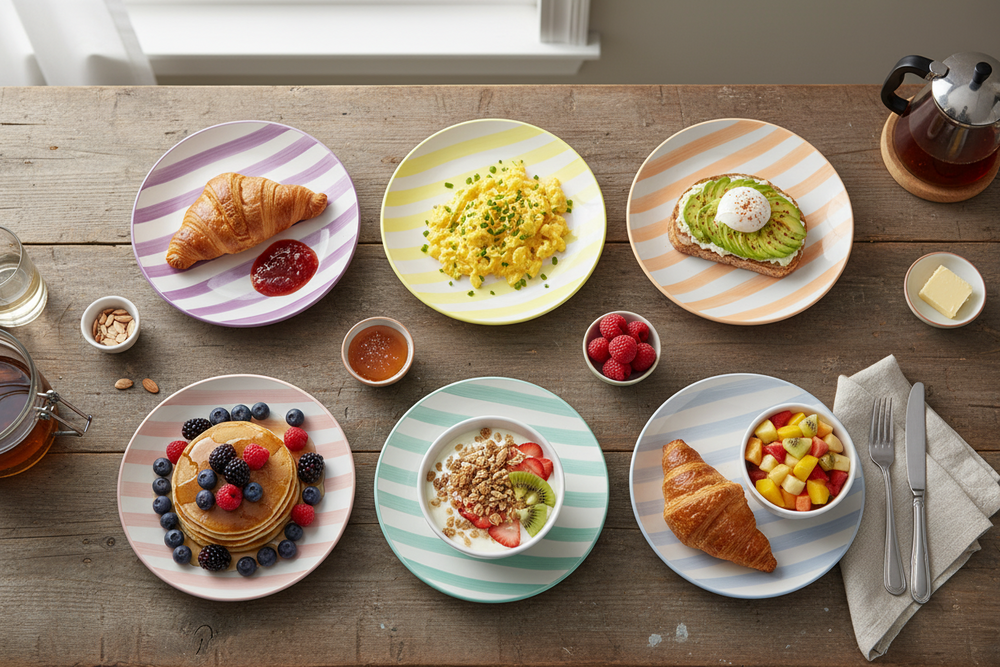 Cookinglife Ontbijtborden / Dessertborden Spring Vibes Ø 19 cm - 6 Stuks