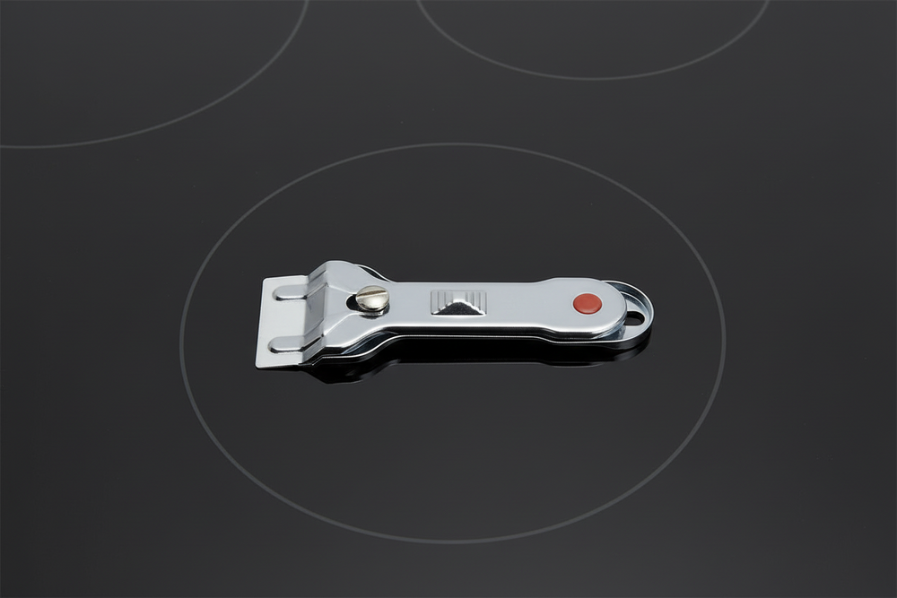 Schraper voor Kookplaat 14 cm - Kunststof en Staal - Glas en Inductie - Cookinglife