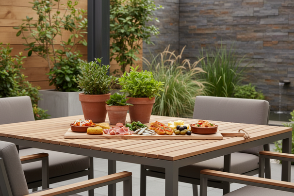 Cookinglife Serveerplank / Tapasplank - Teak - 100 x 20 cm - Houten Plank voor Hapjes en Gerechten