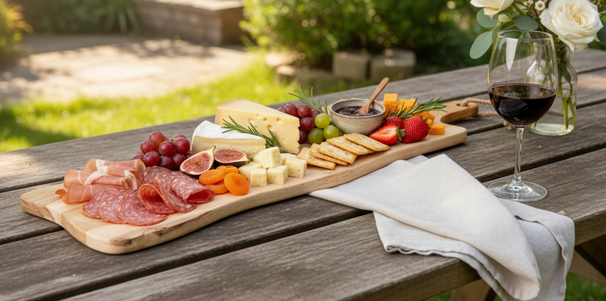 Cookinglife Serveerplank / Tapasplank - Teak - 69 x 20 cm - Houten Plank voor Hapjes en Gerechten