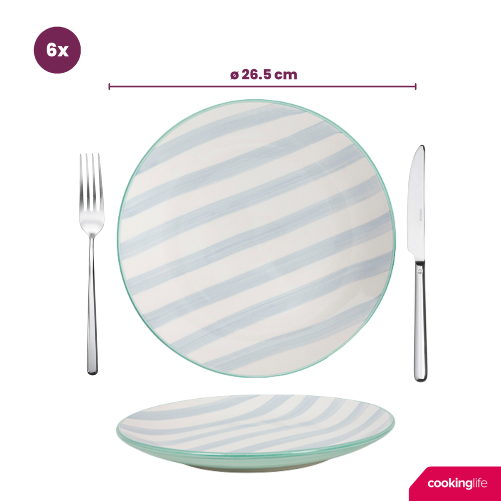 Cookinglife Dinerborden Spring Vibes Ø 26.5 cm - 6 Stuks