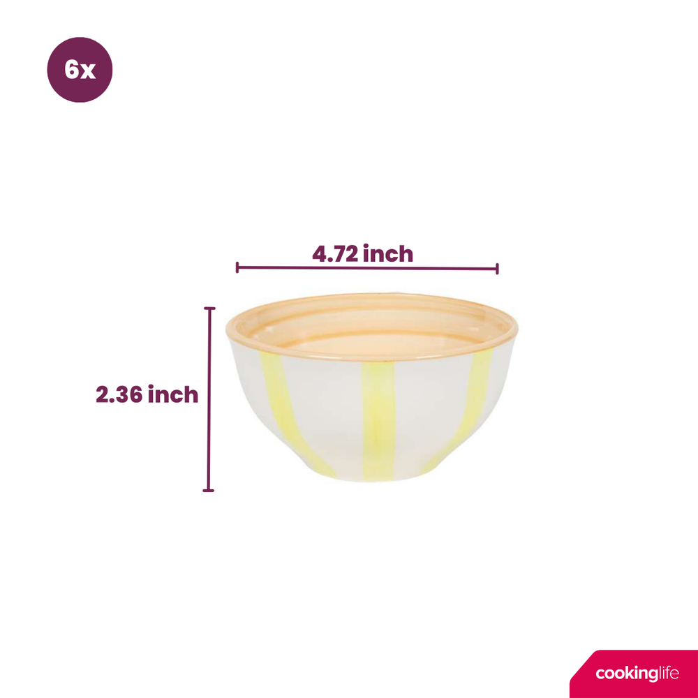 Cookinglife Kleine Kommen Spring Vibes Ø 12 cm - 6 Stuks