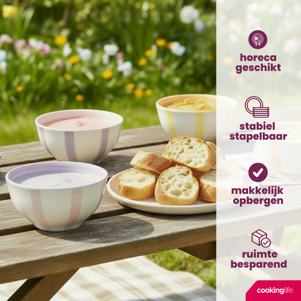 Cookinglife Kleine Kommen Spring Vibes Ø 12 cm - 6 Stuks