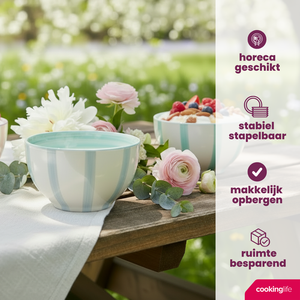 Cookinglife Soepkommen / Kommen Spring Vibes Ø 14 cm - 6 Stuks