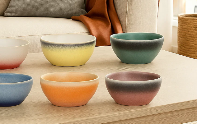 Studio Tavola Serviesset Fire 30-delig / 6 personen - 6 dinerborden, 6 ontbijtborden, 6 kommen, 6 koffiekopjes en 6 koffiebekers