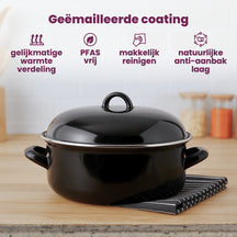 Cookinglife Braadpan - emaille - Cooking - ø 26 cm / 5 liter