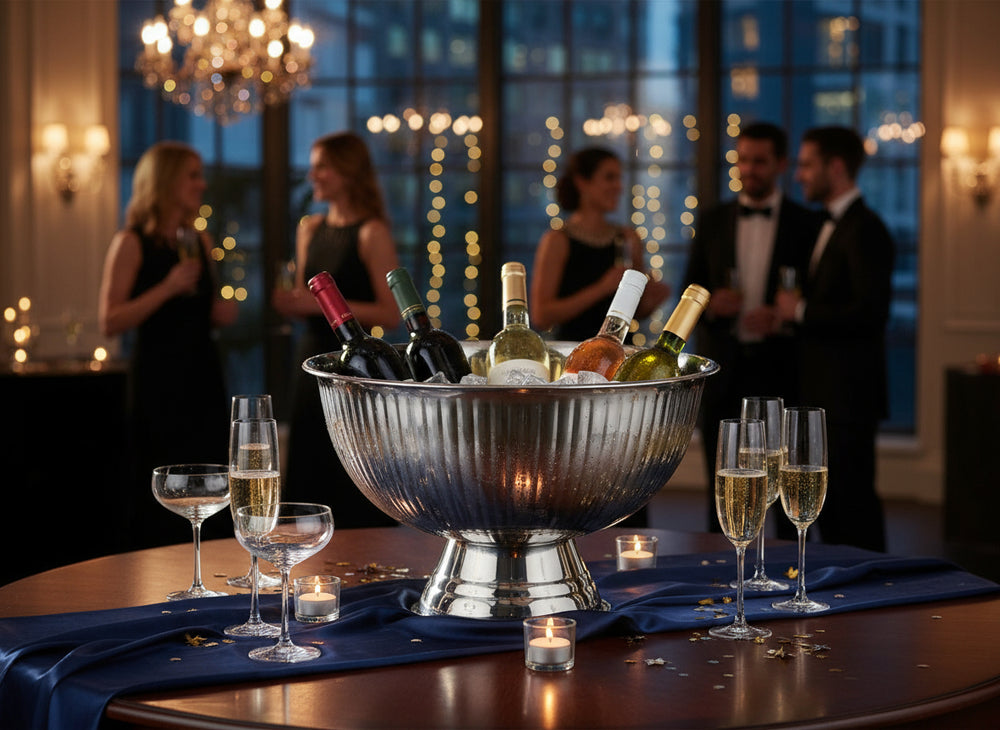 Cookinglife Champagne Emmer - Champagneschaal - Chroom RVS ø 39 cm