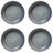 Cookinglife Diepe Borden / Pastaborden Serene Blue ø 23 cm - Aardewerk - 4 stuks