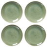Cookinglife Ontbijtborden / Dessertborden Serene Green ø 20 cm - Aardewerk - 4 stuks
