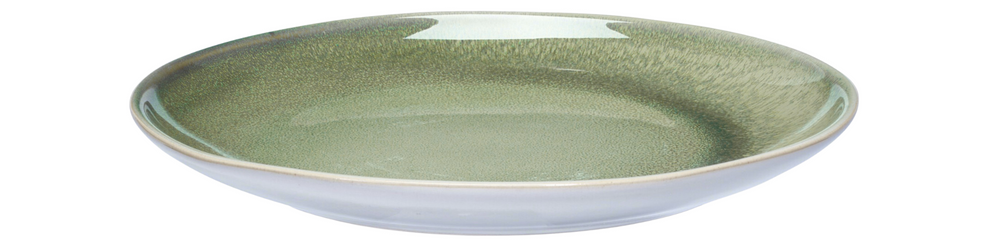 Cookinglife Dinerborden Serene Green ø 28 cm - Aardewerk - 4 Stuks