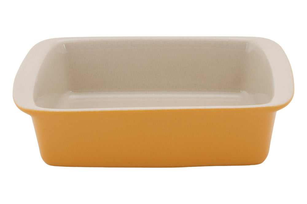 Cosy & Trendy Kleine Ovenschaal / Serveerschaal Aardewerk Fontestic Amber Gold - 16x10x3.5 cm / 350 ml