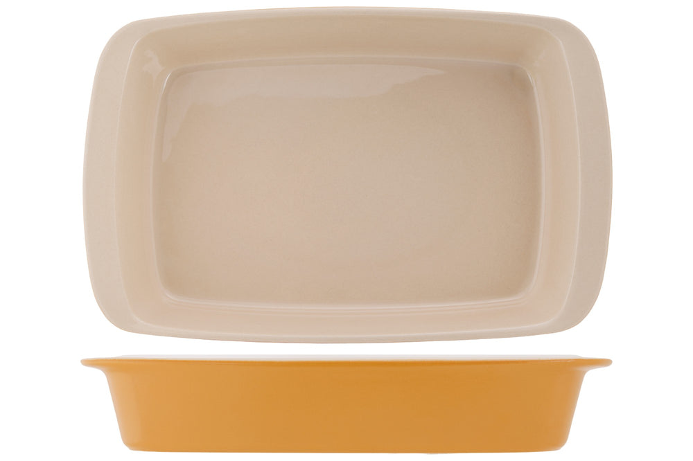 Cosy & Trendy Ovenschaal Aardewerk Fontestic Amber Gold - 34 x 21 x 5.5 cm / 2.3 Liter