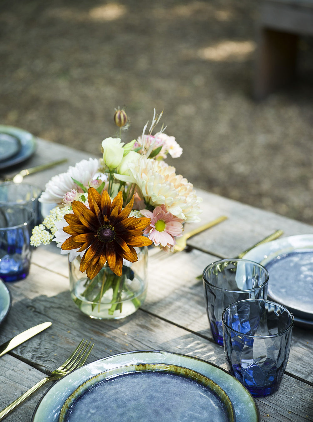 Cosy & Trendy Dinerbord Laguna Blue Grey 27 x 23 cm