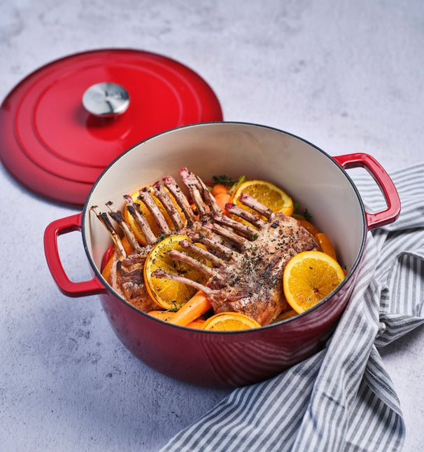 Cosy & Trendy Braadpan Fontestic Gietijzer Traditional Red Ø 24 cm / 4.6 Liter - Geëmailleerd