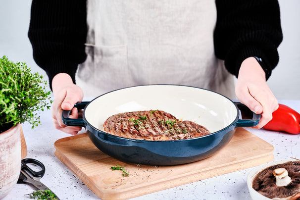 Cosy & Trendy Grillpan Fontestic Gietijzer Green Heron Ø 28 cm - Geëmailleerd