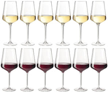 Ensemble de verres à vin Leonardo (verres à vin rouge + verres à vin blanc) Puccini - ensemble de 12 pièces