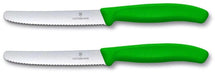 Victorinox Tomaten- / Worstmes Swiss Classic - Groen - 11 cm - 2 stuks