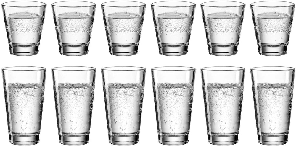 Leonardo Verres à Eau Onda - 12 pièces