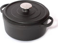 Cuisinova Poêle en fonte Ø 20 cm 2,5 litres Noir