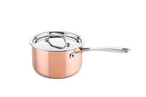 DUCQ Steelpan met deksel - inductie - koper - ø 16 cm / 1,5 liter