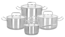 Demeyere - Batterie de cuisine 4 pièces (Casserole ø 18 / 20 / 24 cm + Casserole ø 18 cm) + Couvercles Classic 3 - Inox